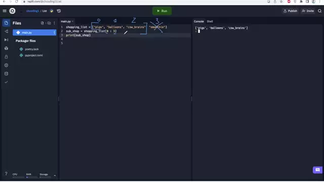 Calvin Huang - Python Lists