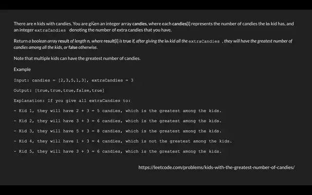Python Exercises: Greatest Candies