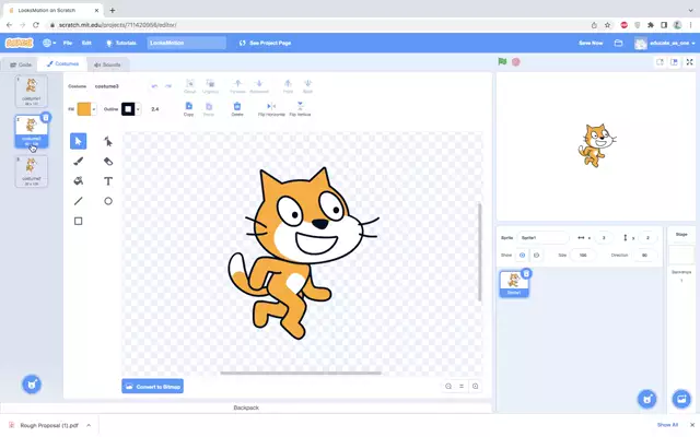 Scratch Lesson 12: Looks Intro to Costumes