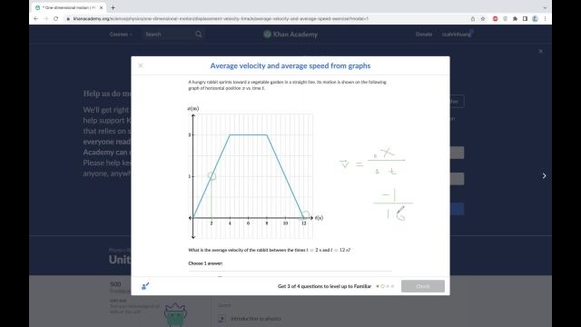 Physics - Average Speed & Velocity from Graph Examples