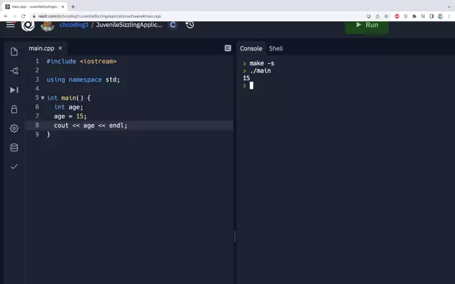 C++ Declaring vs Initializing- Calvin Huang