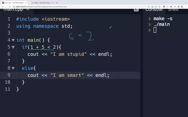 C++ If-Else Statements - Calvin Huang