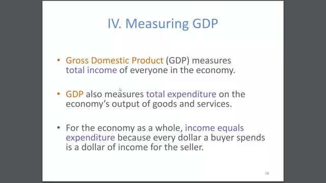 Measuring GDP - Three Ways of Measuring GDP